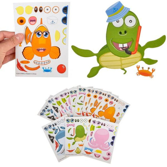 Wholesale Cute Sea Life Characters Design Stickers For Kids (Sold by DZ)