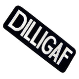 Wholesale DILLIGAF Jumbo Patch - Bold Embroidered Biker Patch