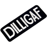 Wholesale DILLIGAF Jumbo Patch - Bold Embroidered Biker Patch