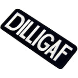 Wholesale DILLIGAF Jumbo Patch - Bold Embroidered Biker Patch