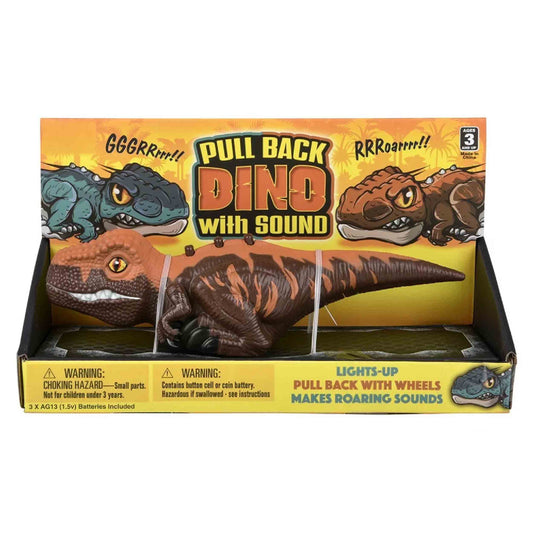 Pull Back Dinosaur With Sound Kids Toys In Bulk- Assorted