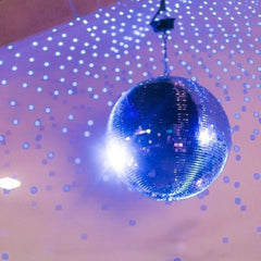 Blue Color Mirror Reflection Disco Ball, 12 Inch, Vibrant Party Decor