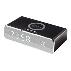 LED Electric Alarm Clock With Wireless Phone Charger