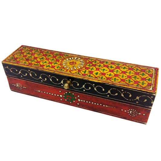 Wholesale Multicolor Rectangular Wooden Embossed Return Gift Box (MOQ-10)