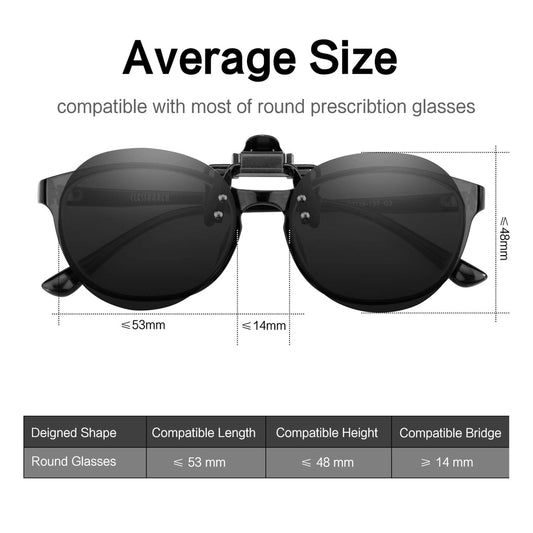 Wholesale Rectangle Lens Flip-Up Clip-On Prescription Sunglasses Eyeglass ( Sold By The Piece & Dozen )