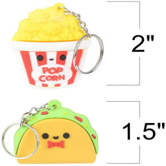 Fast Food Keychain kids toys In Bulk- Assorted