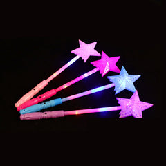 Wholesale Flashing Light Up Magic Luminous Star LED Glow Stick Wand Toy For Kids (Sold By Dozen)