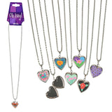 Heart  Locket Necklace In Bulk- Assorted