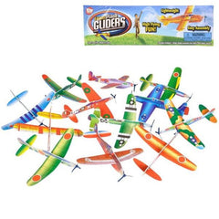 Flying Glider Plane Fun Outdoor Toy for Kids Assorted Colors (MOQ-12)