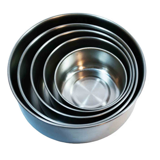 Bulk Steel Food Storage Bowls w/ Lids For Office & Home