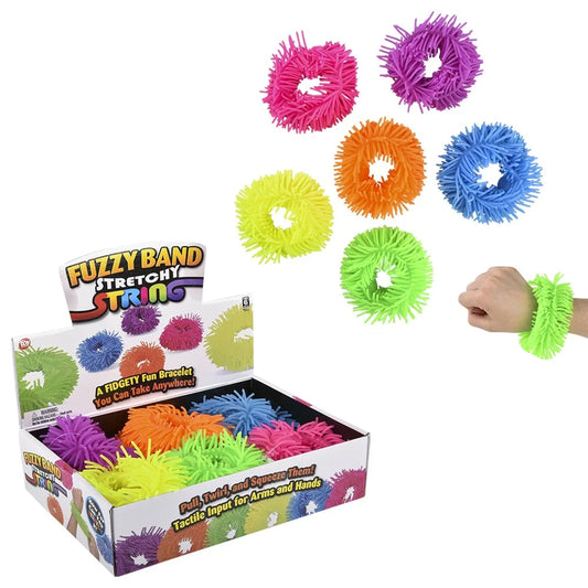 Stretchy Fuzzy Band Bracelet For Kids In Bulk- Assorted