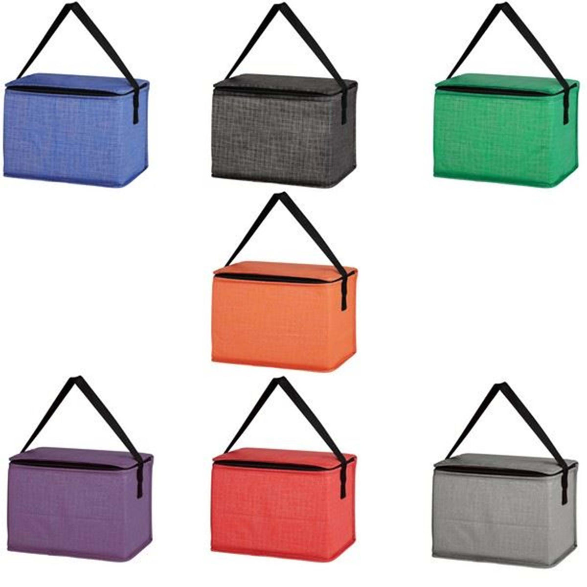 Crosshatched Lunch Bag In Bulk- Assorted