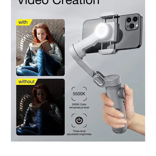 Magnetic Fill Light Gimbal Stabilizer For Smartphone & Iphone
