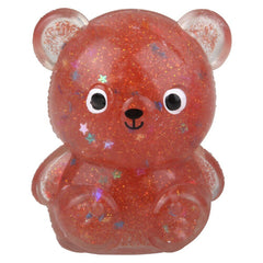 Squish Sticky Glitter Bear Kids Toys In Bulk - Assorted