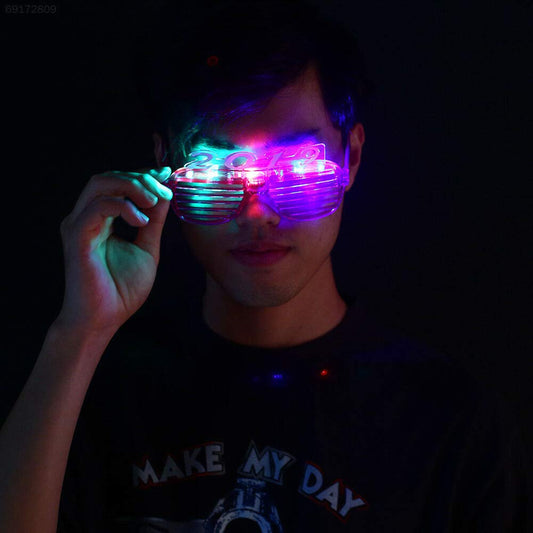 Glow in the Dark Led Light Up Sunglasses Party for Kids Adults (Sold By Dozen)