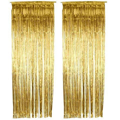 Wholesale Gold Foil Fringe Curtain for Home Décor & Birthday Party  ( Sold By - 6 Piece)