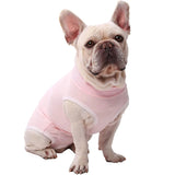 2808GP Dog Vest Clothes Puppy Recovery Suit Breathable Small Dog Surgical Recovery Suit Pets E-Collar & Cone for Male & Female Dogs