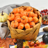 1707BA 10pc Simulation Pumpkin Golden Autumn Mini Pumpkin Set Halloween Pumpkin Thanksgiving Decoration Pumpkin Decorations