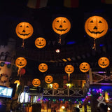 1707BA 1pcs 20cm/30cm/40cm Halloween DIY Paper Pumpkin Hanging Lantern  for Bar KTV Ghost Festival Ornaments