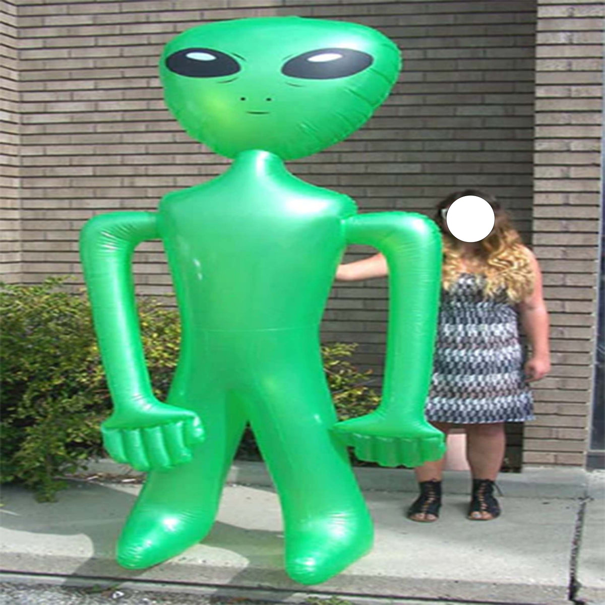 Giant 8' feet Long Inflatable Green Alien Toy