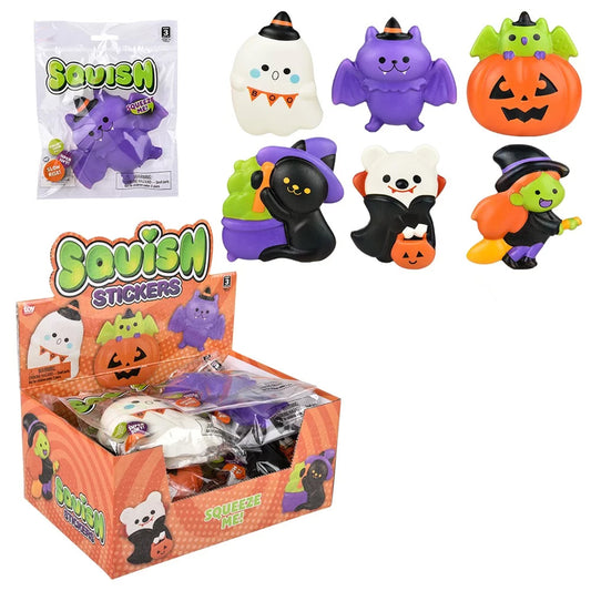 Halloween Squish Jumbo Stickers -(Sold By Dozen =$49.99)