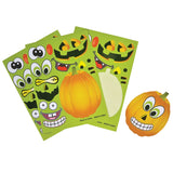 Pumpkin Jack-O-Lantern Funny Sticker For Kids In Bulk