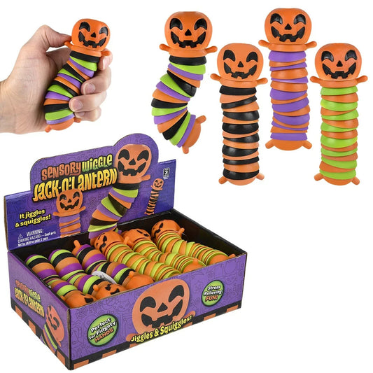 New Stylish Halloween Pumpkin Wiggle Stocking Stuffer Toddlers Toys