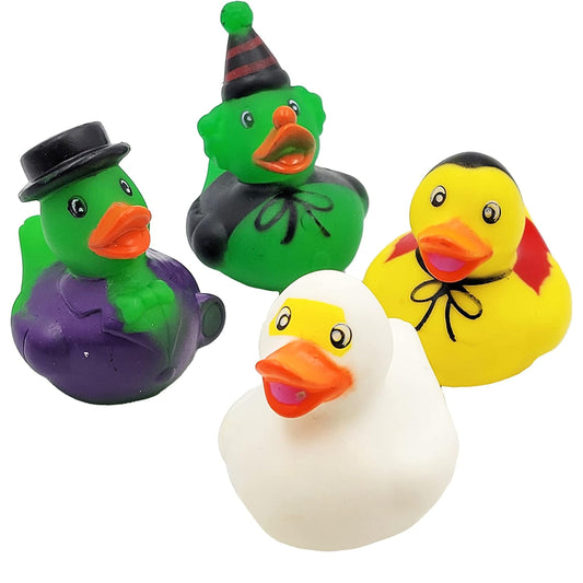 Wholesale Halloween 2 1/4 Inch Tall Rubber Ducks (Sold By Dozen)