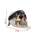 0709BAHalloween Ghost Skull Resin Skeleton Desk Ornament Living Room Sets For Home Party Halloween Decoration Accessory