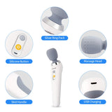 USB Handheld Electric Wand Massager High Frequency Vibration Body Neck Back Muscle Relax Vibrating Deep Tissue Massage Machine