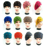 Ladies Knitted Headbands with Spike Studs - Assorted