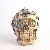 0709BA Resin Skeleton Human Skull Sculpture Key Storage Hook Wall Mount Desk Ornament Statue Living Room Sets For Halloween Party Decor