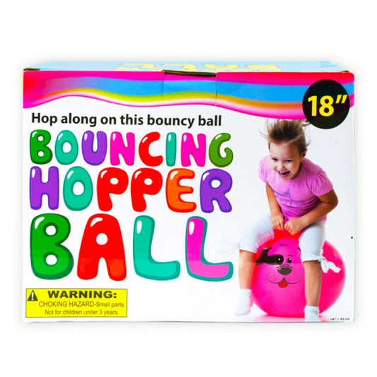 Hetarmi Sit & Bounce Rubber Hop Ball for Kids with Handle - Active Playtime Fun