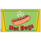 Wholesale Hot Dogs Design 3 x 5 Flag for Wall Hanging (MOQ-6)