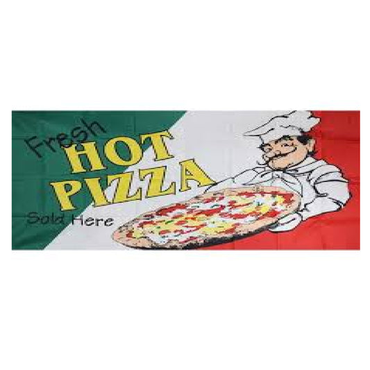 Wholesale Hot Pizza Design 3' x 5' Flag For Indoor /Outdoor Hanging (MOQ-6)
