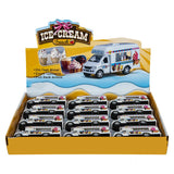 Pull Back Mini Ice Cream Truck Kids Toy In Bulk - Assorted