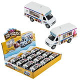 Pull Back Mini Ice Cream Truck Kids Toy In Bulk - Assorted