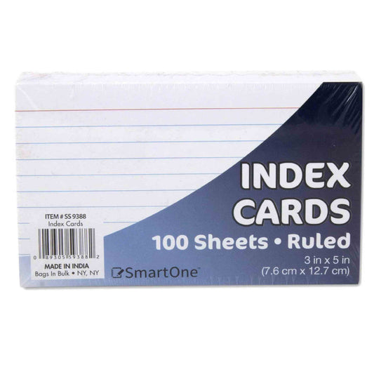 Ruled Index Cards for Studay