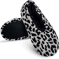 Isaac Mizrahi Leopard Sherpa Lined Slippers Cozy and Stylish Footwear (Size Large, MOQ-15)