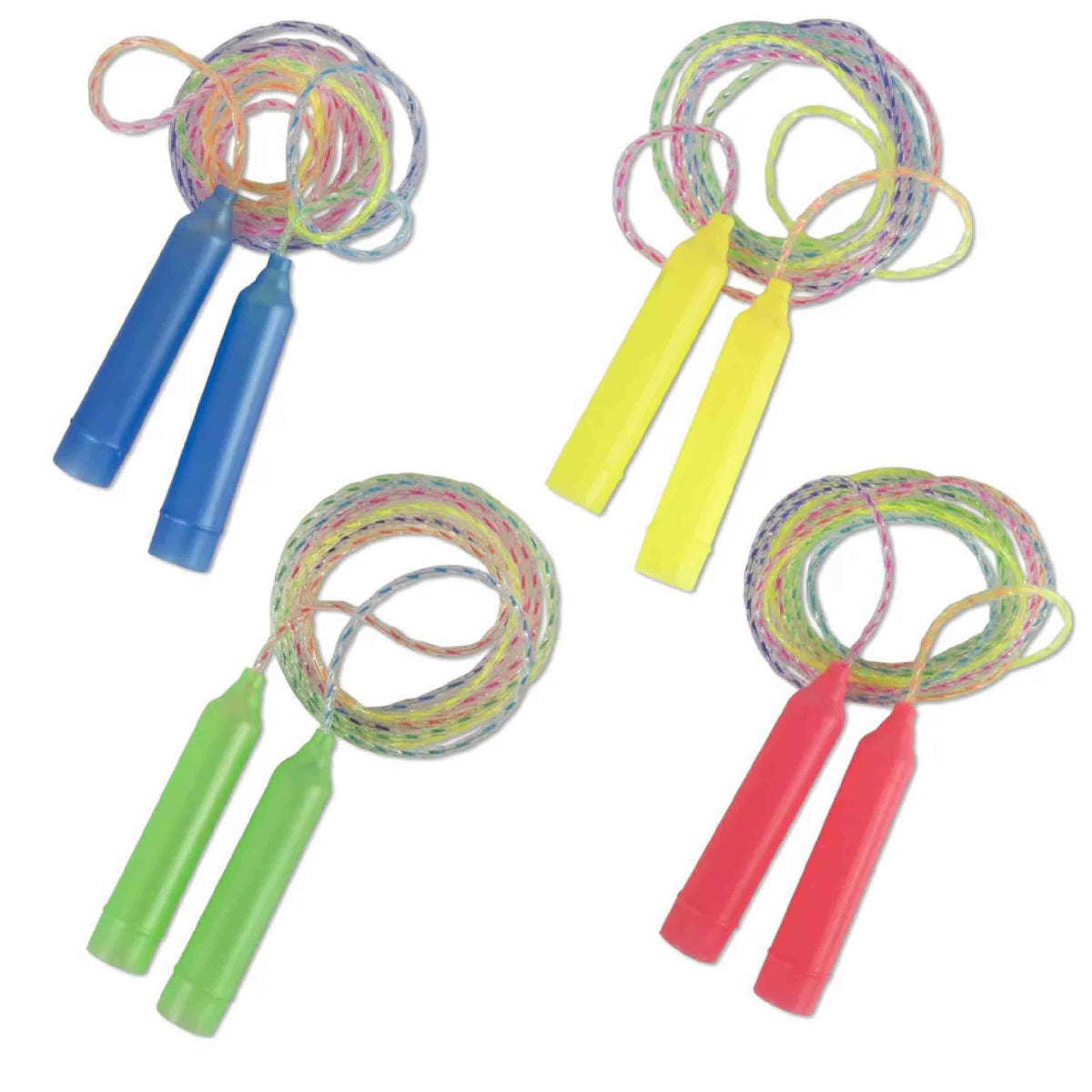Bulk Rainbow Jump Rope Toy For Kids - Assorted