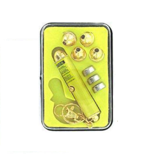 Wholesale Kids 5 Interchangeable Heads Laser Pointer Design Keychain (Sold by DZ)