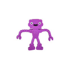 Wholesale Colorful 2.25" Mini Robot Design Assorted Bendable Toys For Kids (Sold by DZ)