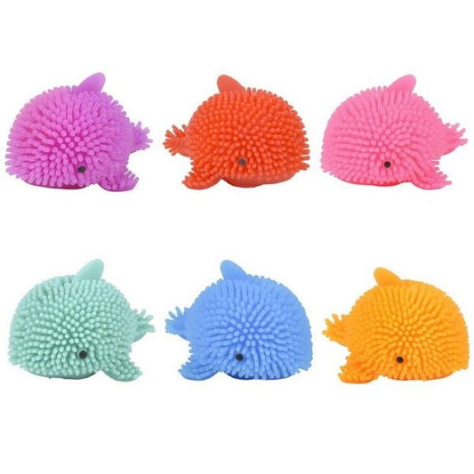 Wholesale Kids Mini Puffer Dolphin Design Squeeze Stress Relief Toys (MOQ-24)