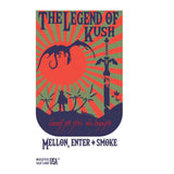 Legend of Kush Marijuana Burlap Bag - Vintage Cannabis Storage