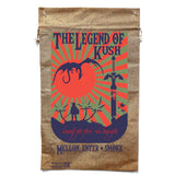 Legend of Kush Marijuana Burlap Bag - Vintage Cannabis Storage