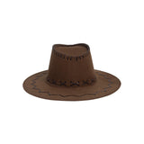 Wholesale   Light Brown Heavy Leather Style Western Cowboy Hat For Men's(Sold by the piece or dozen)