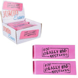 Jumbo Big Mistake Wedge Erasers In Bulk