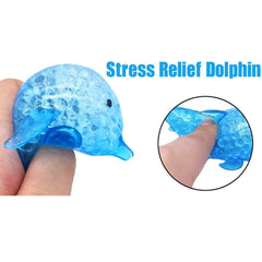 7.5'' Light Up Dolphin Squeezy Bead Fidget Toy For Kids