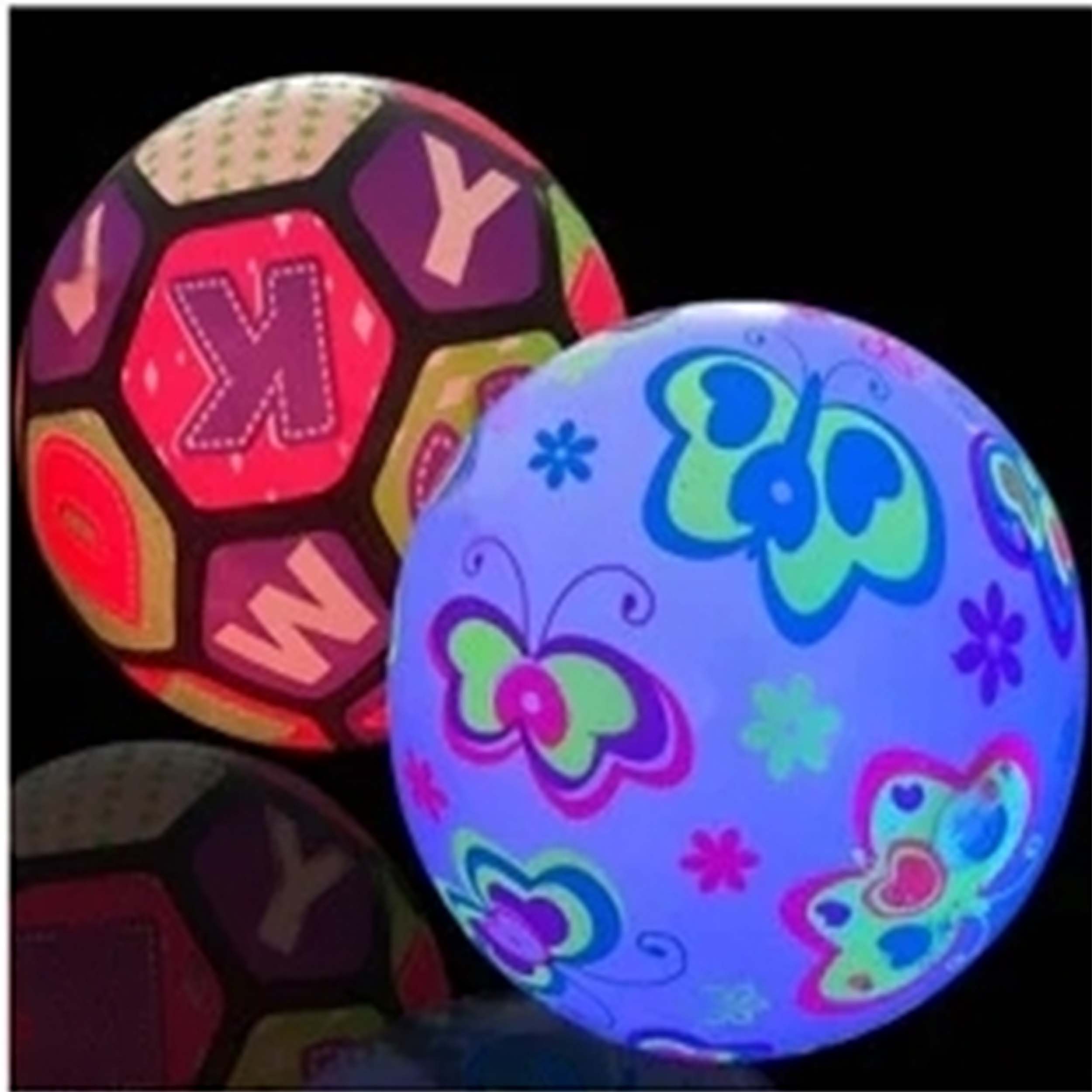 Light-Up Inflatable Bouncing Balls -(Sold By Dozen =$21.99)