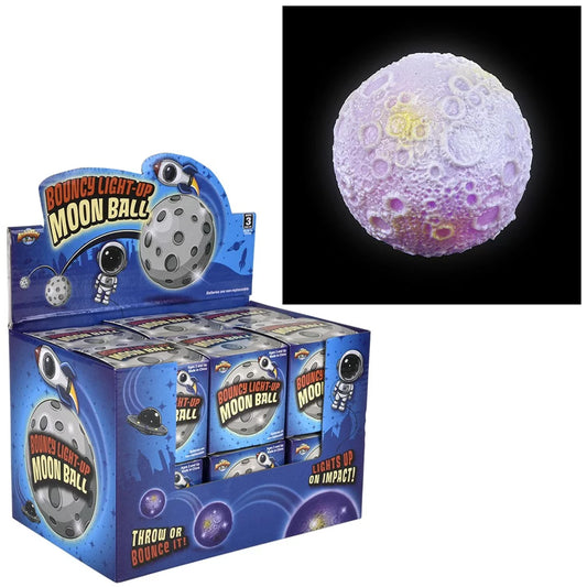 Light-Up Moon Bounce Ball Kids Toys In Bulk- Assorted